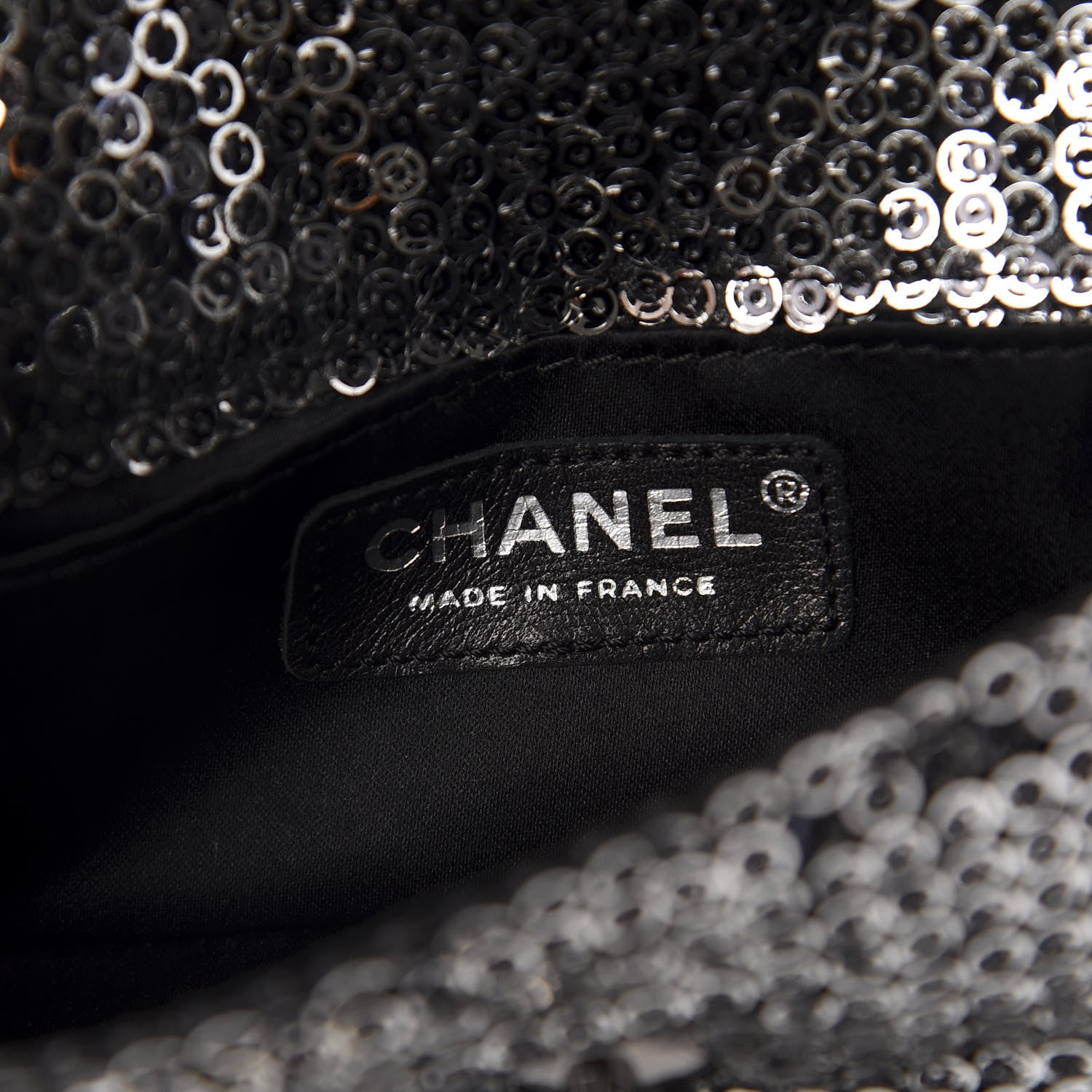 Chanel Sequin Micro Flap Dark Silver 8 of 12
