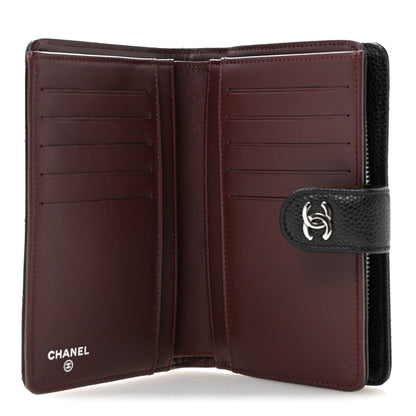 Chanel Caviar Quilted CC French Wallet Black 5 of 10