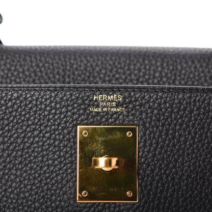 Hermes Togo Kelly Retourne 28 Black 8 of 10