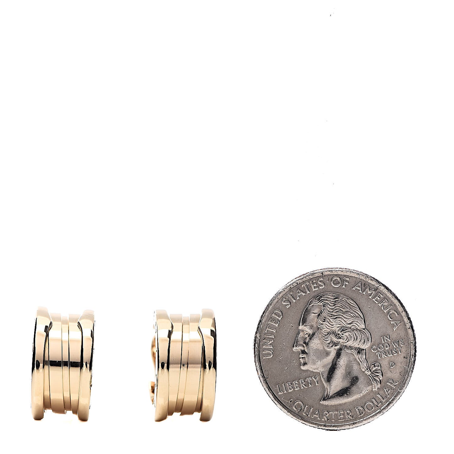 18K Yellow Gold B.Zero1 Hoop Earrings
