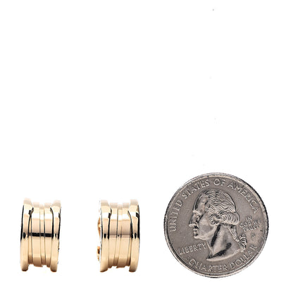Bulgari 18K Yellow Gold B.Zero1 Hoop Earrings 2 of 6