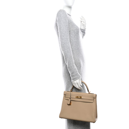 Hermes Togo Kelly Retourne 32 Trench 2 of 11