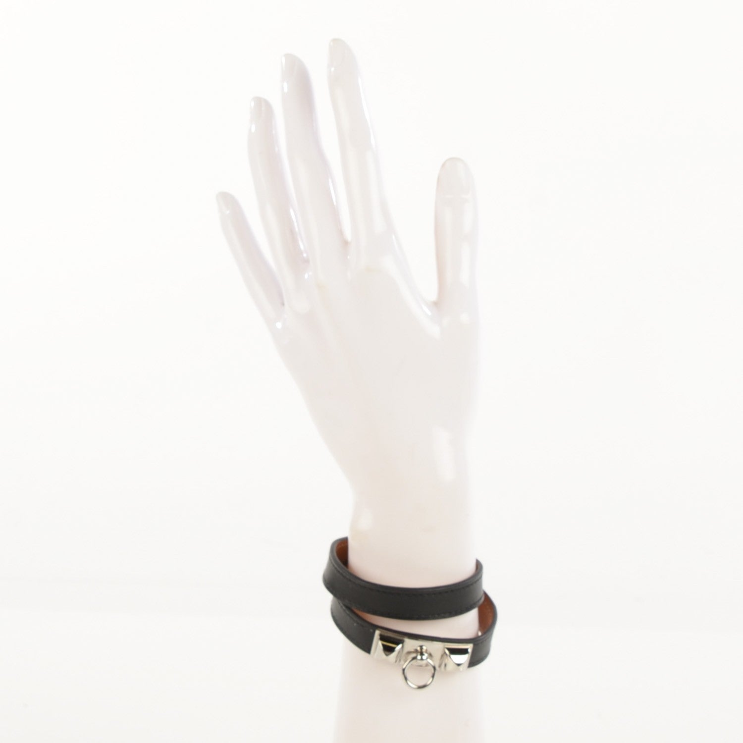 Hermes Box Rivale Double Tour Bracelet M Black 2 of 7