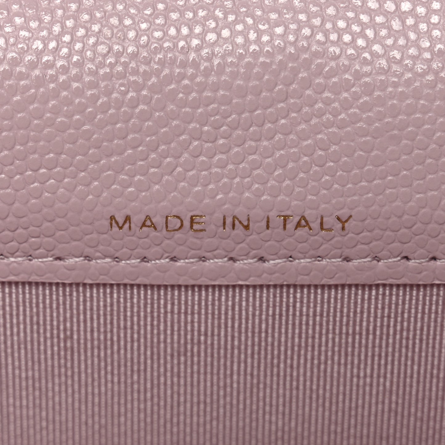 Caviar Quilted Flap Card Holder Wallet Light Pink