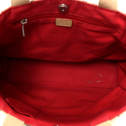 Burberry Vintage Check Tote Red 5 of 12