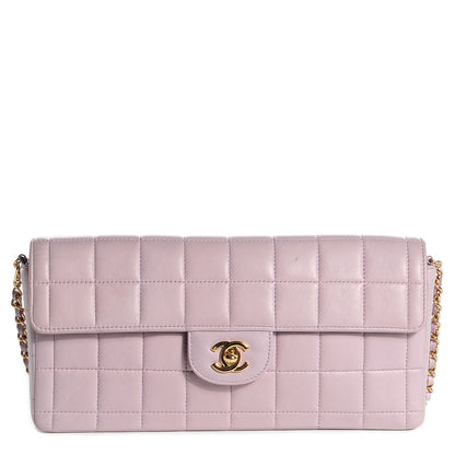 Chanel Lambskin East West Chocolate Bar Flap Lilac 1 of 9