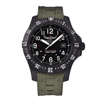 Breitling Breitlight Rubber 45mm Colt Skyracer Automatic Watch Green X74320 1 of 8