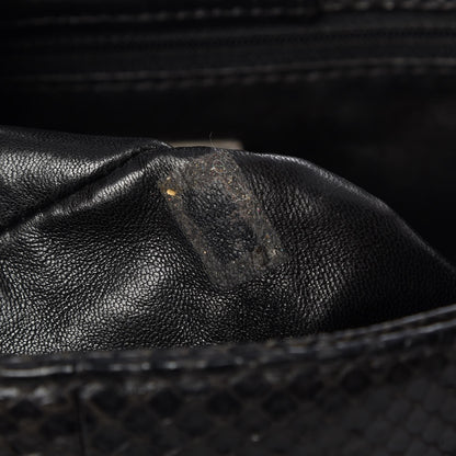 Chanel Python Executive Cerf Shopper Tote Black 7 of 8