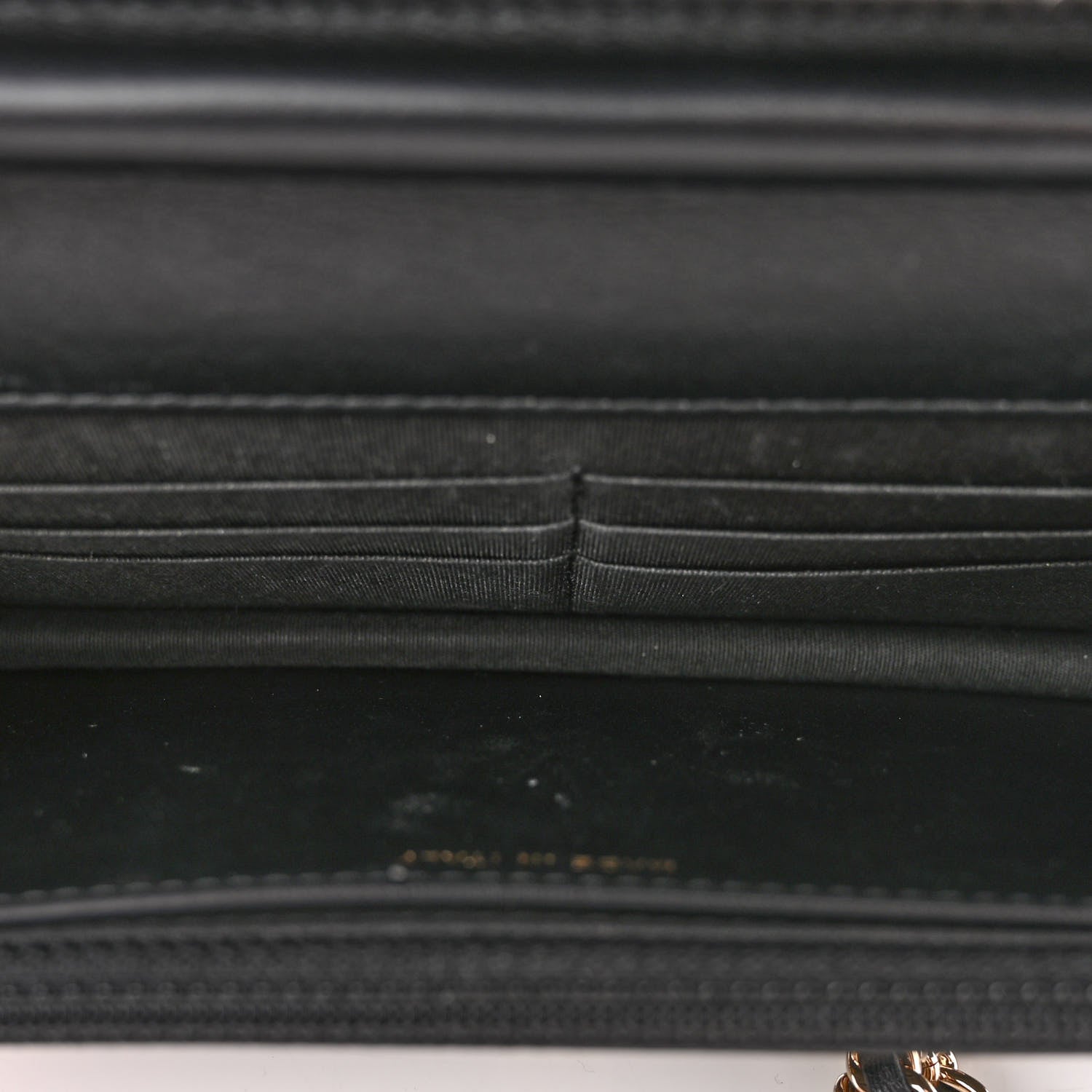 Chanel Caviar Quilted CC Filigree Wallet On Chain WOC Black 5 of 11