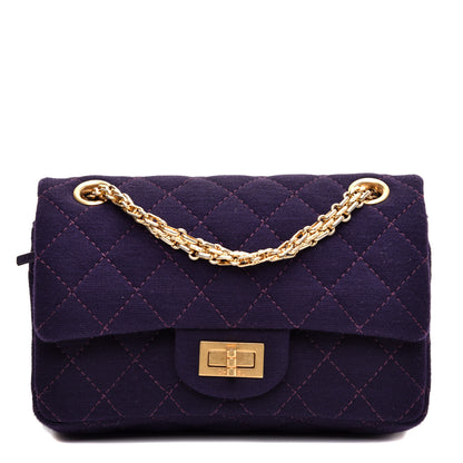 Chanel Jersey Quilted 2.55 Reissue 224 Flap Purple 1 of 11