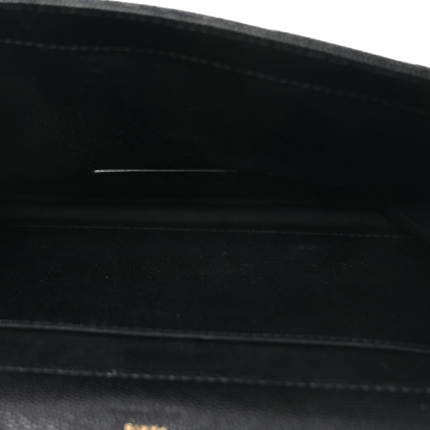 Saint Laurent Grain De Poudre Matelasse Chevron Monogram Envelope Clutch Black 5 of 8