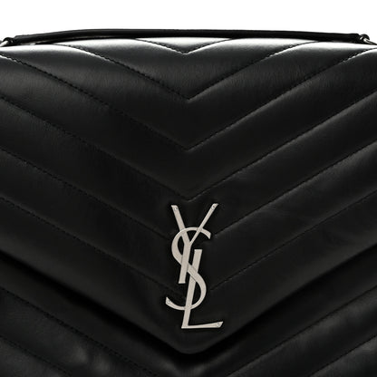 Saint Laurent Calfskin Y Quilted Monogram Large Loulou Chain Satchel Black 9 of 15