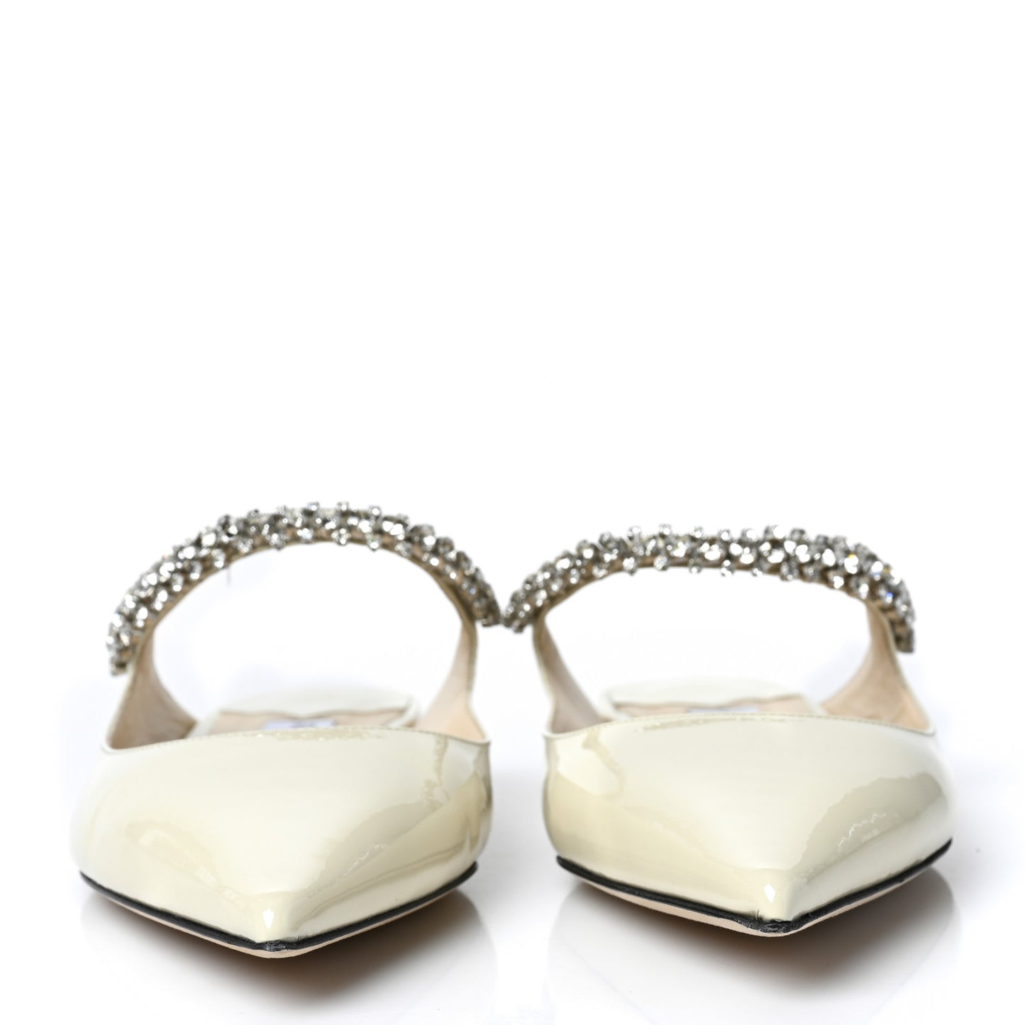 Patent Calfskin Bing 100 Mules 41 Linen