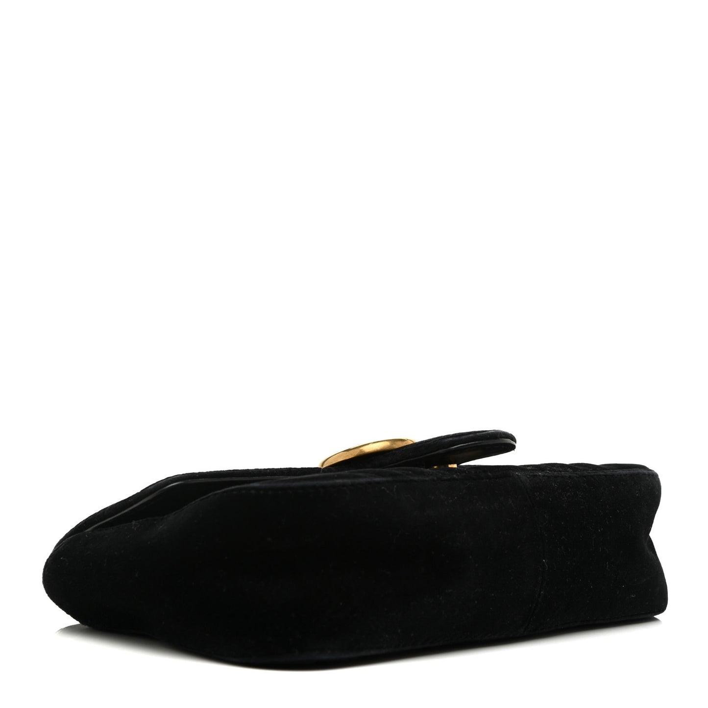Velvet Matelasse Mini GG Marmont Shoulder Bag Black