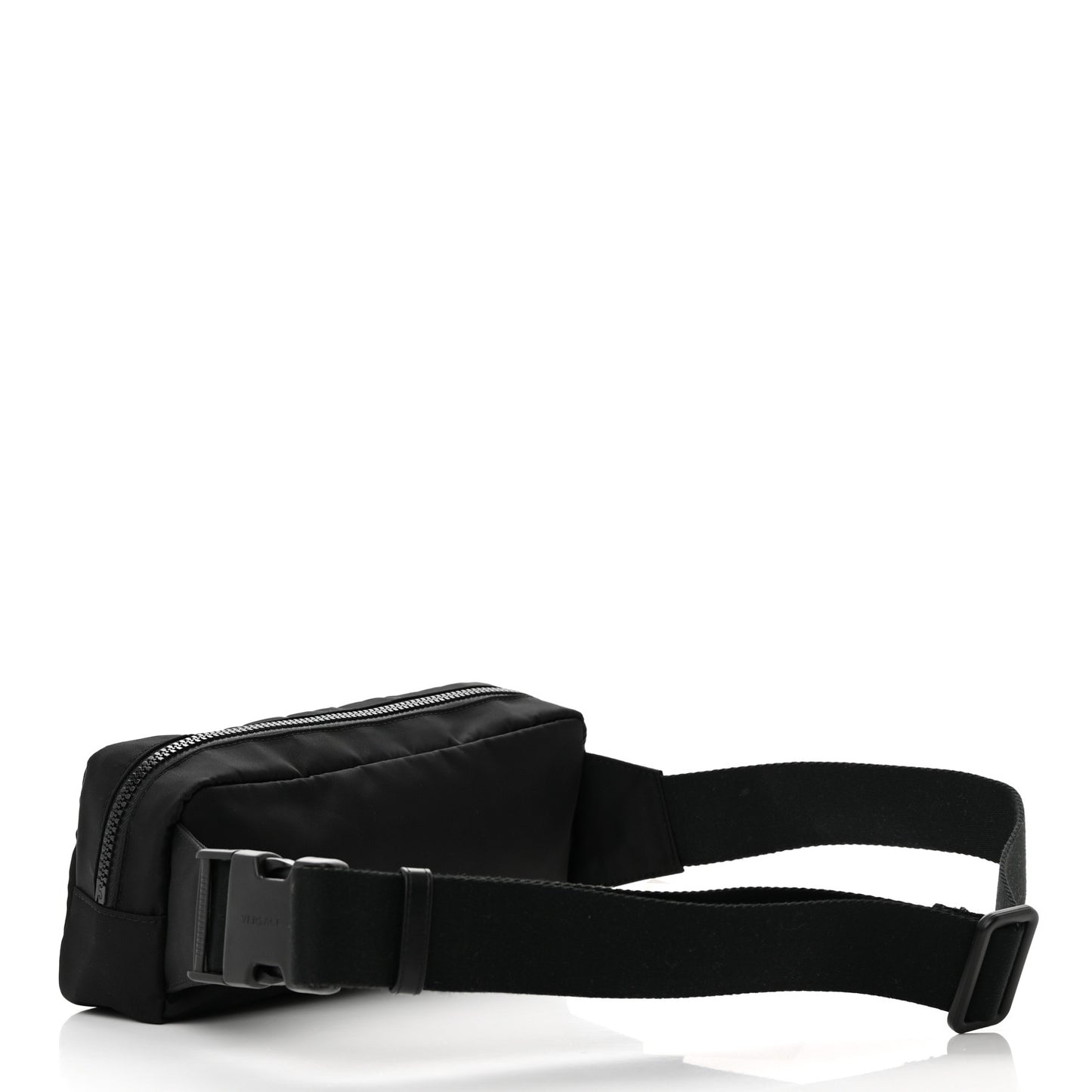 Nylon Logo Two Tone Belt Bag Black
