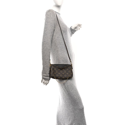Louis Vuitton Monogram Pallas Clutch Black 2 of 9