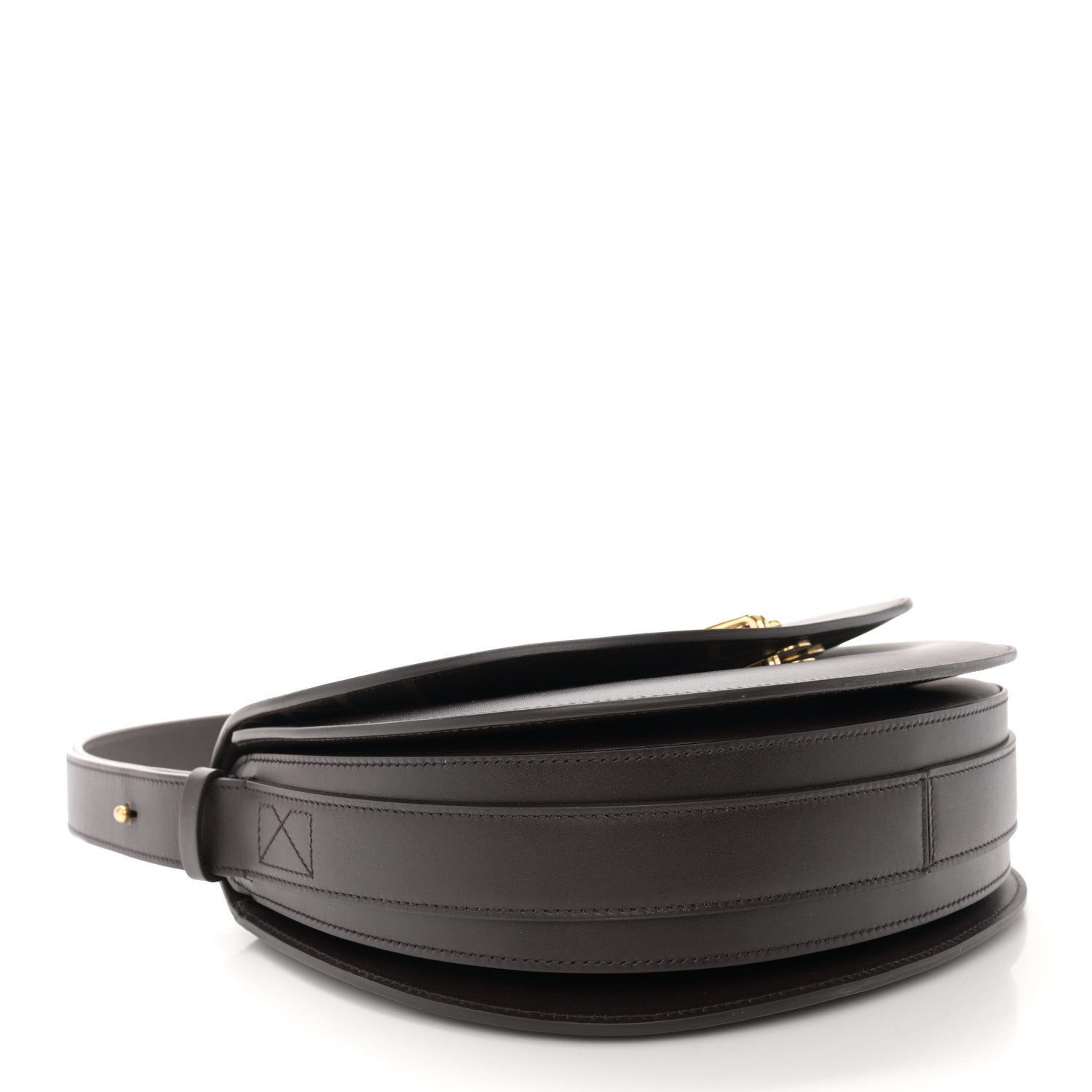 Burberry Calfskin Medium Rocking Horse Crossbody Brown 4 of 11