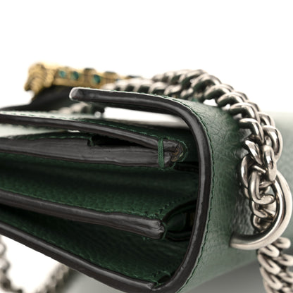 Gucci Pebbled Calfskin Small Dionysus Shoulder Bag Emerald 13 of 14