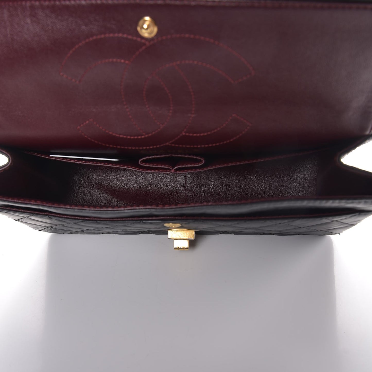 Aged Calfskin Quilted 2.55 Reissue 226 Flap Black