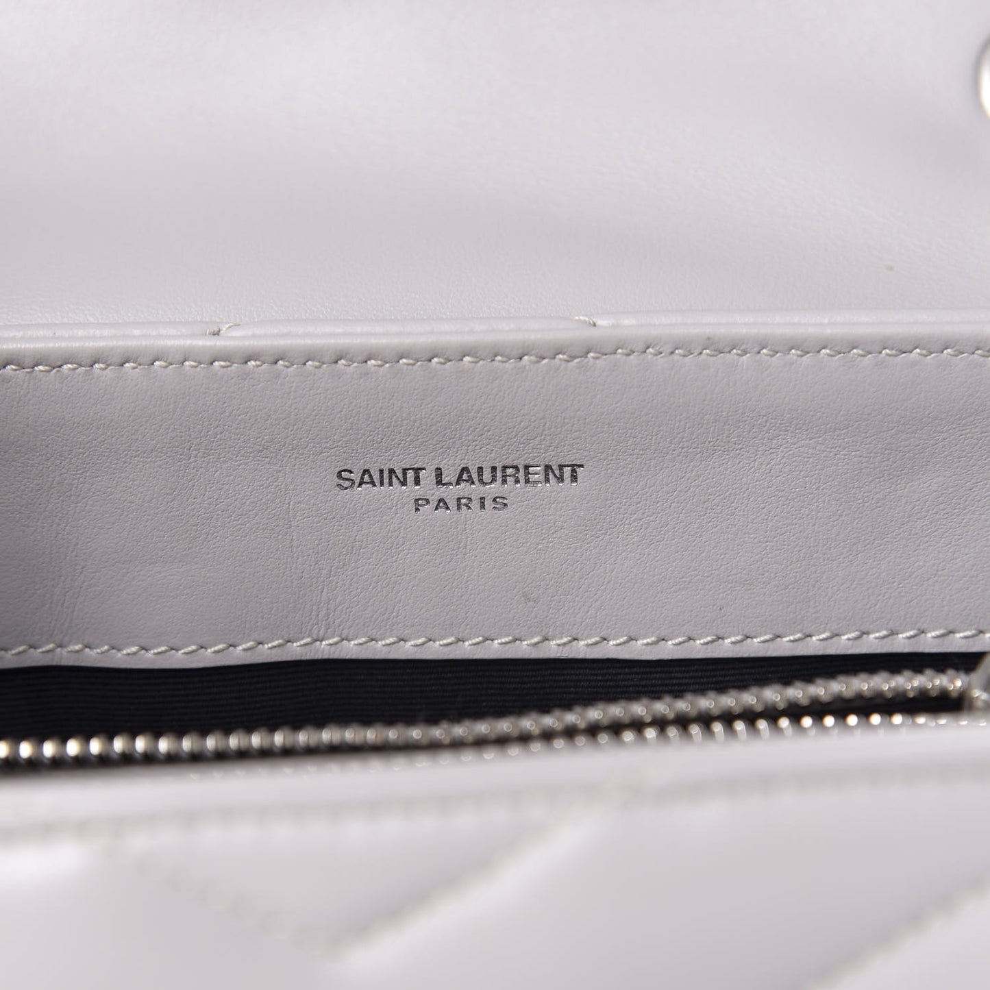 Calfskin Y Quilted Monogram Small Loulou Chain Satchel Granite