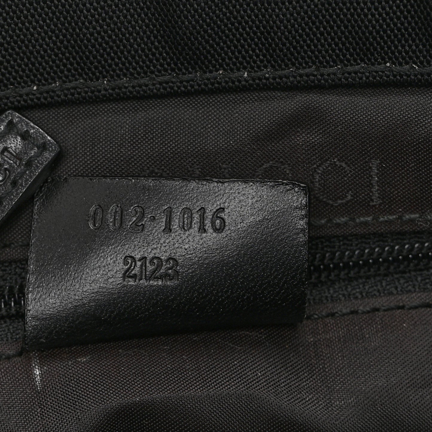 Nylon Bamboo Handle Bag Black