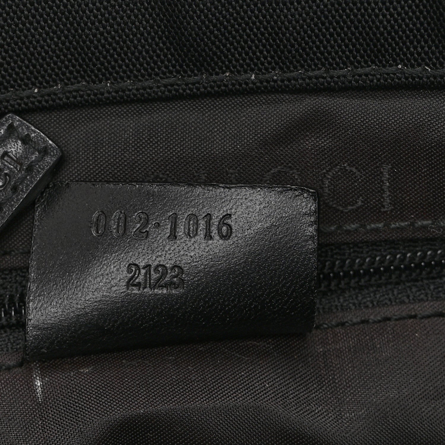 Gucci Nylon Bamboo Handle Bag Black 9 of 12