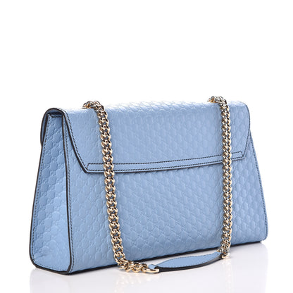 Gucci Microguccissima Medium Emily Chain Shoulder Bag Mineral Blue 3 of 9