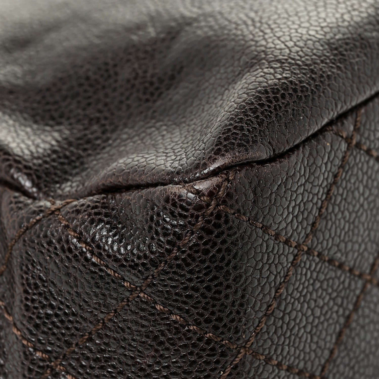 Chanel Glazed Caviar Small Pocket In The City Shoulder Bag Brown 12 of 26