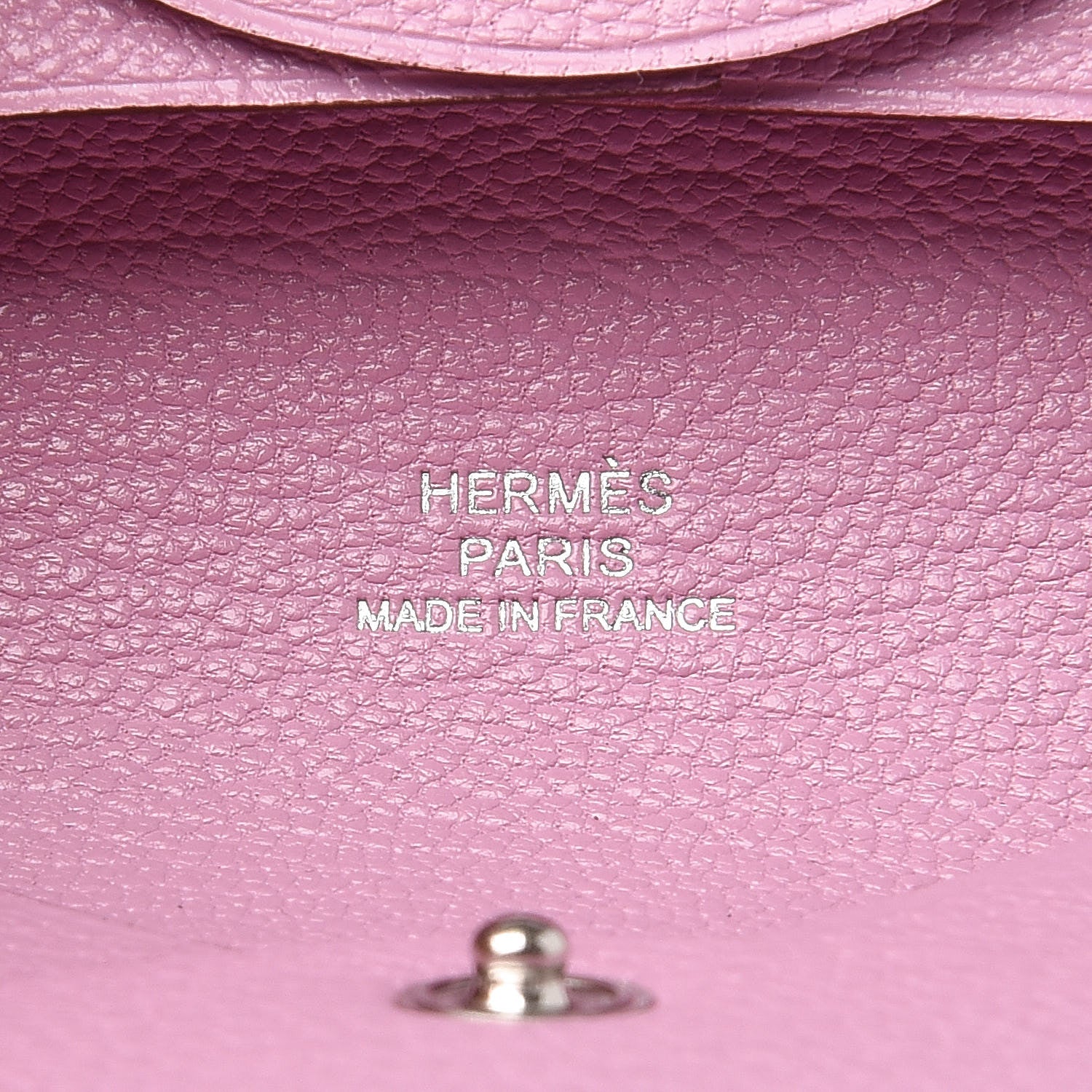 Hermes Chevre Mysore Bastia Coin Purse Mauve Sylvestre 6 of 10