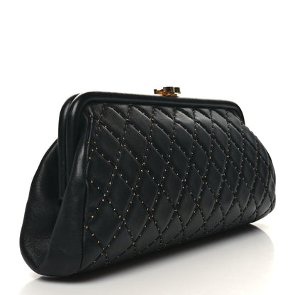 Chanel Lambskin Stitched Timeless Clutch Black 3 of 10