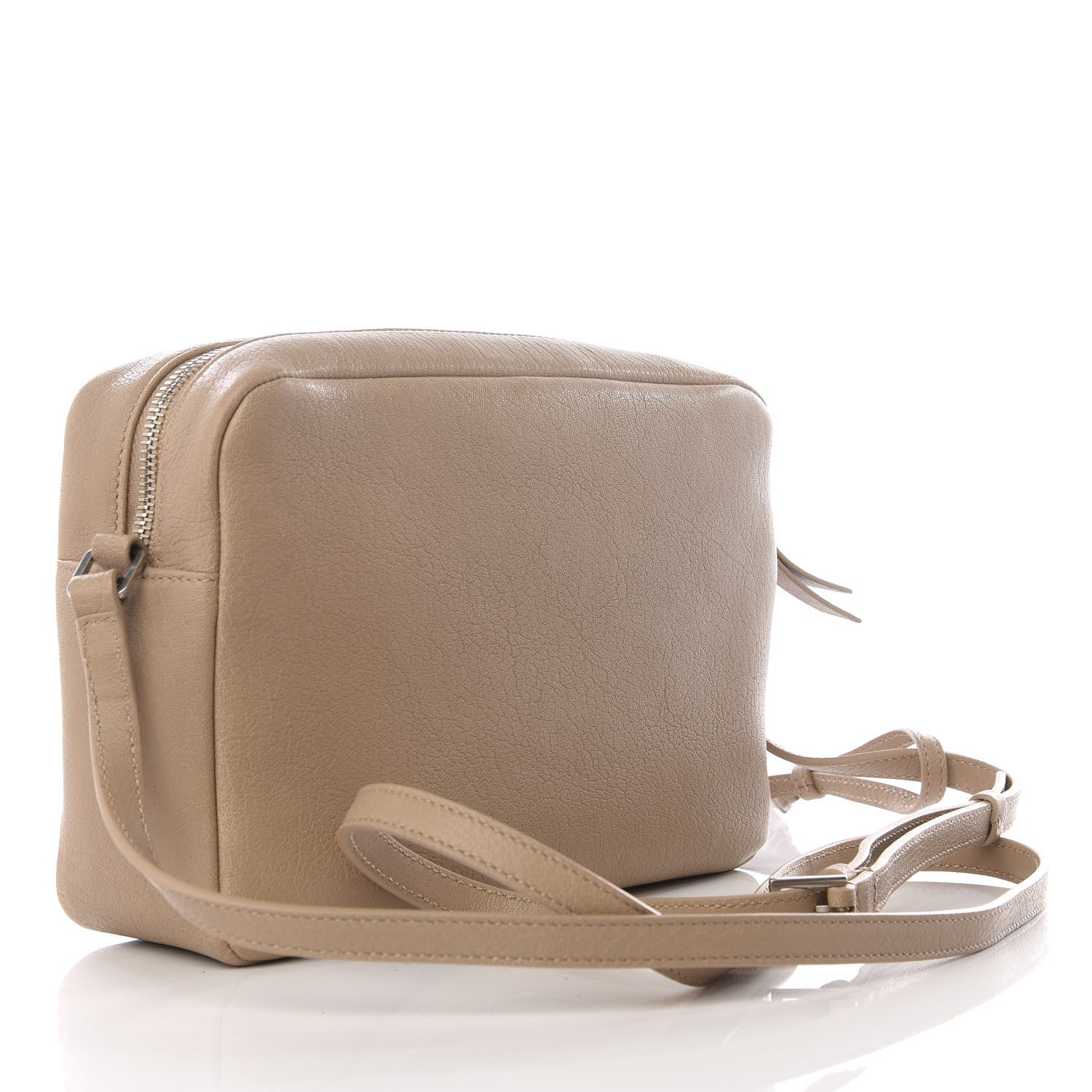 Saint Laurent Lambskin Monogram Small Lou Camera Bag Dark Beige 2 of 8