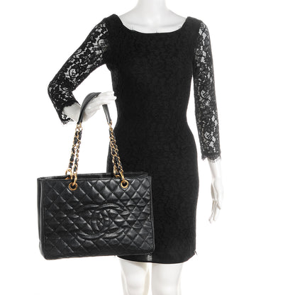 Chanel Caviar Grand Shopping Tote GST Black 2 of 7