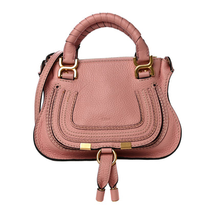 Chloe Calfskin Baby Marcie Satchel Fallow Pink 1 of 13