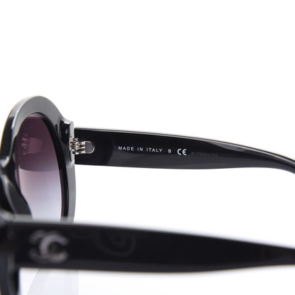 Chanel Oval CC Sunglasses 5372 Black 6 of 8