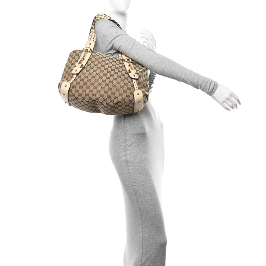 Monogram Small Pelham Shoulder Bag Off White