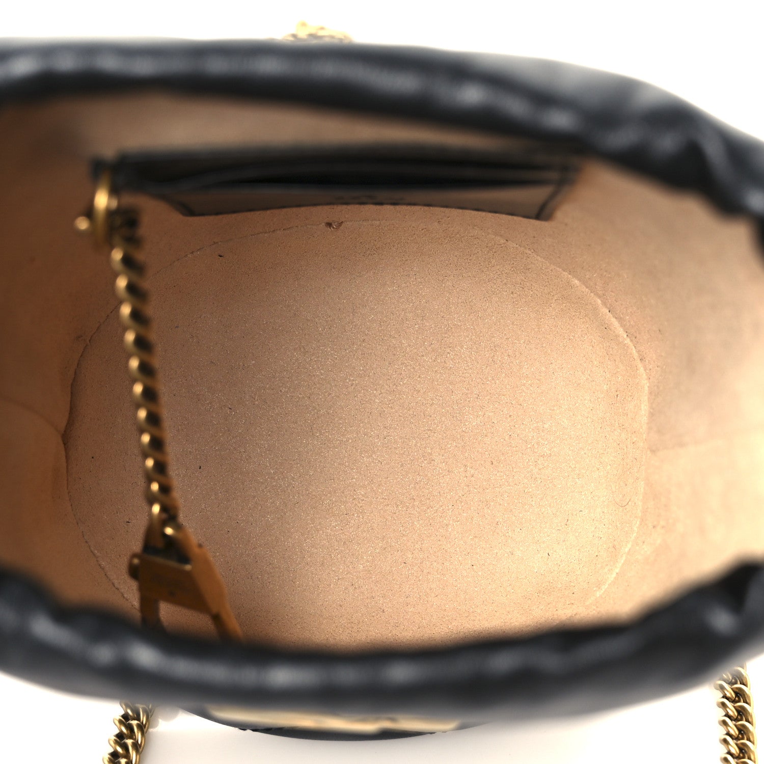 Gucci Calfskin Matelasse Mini GG Marmont 2.0 Bucket Bag Black 5 of 11