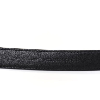 Saint Laurent Smooth Calfskin Monogram Square Buckle Belt 95 38 Black 4 of 8