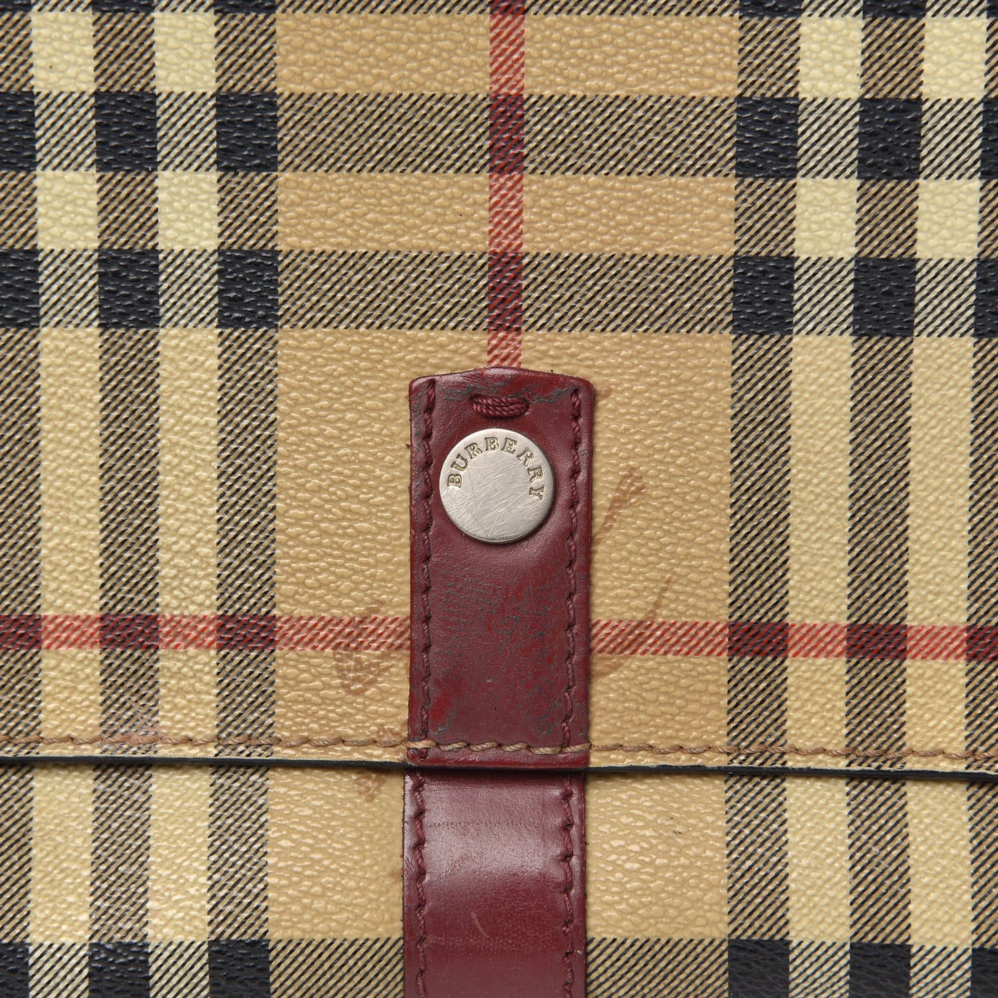 Haymarket Check Shoulder Bag Military Red