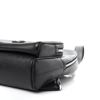 Prada Saffiano Sling Backpack Black 8 of 9