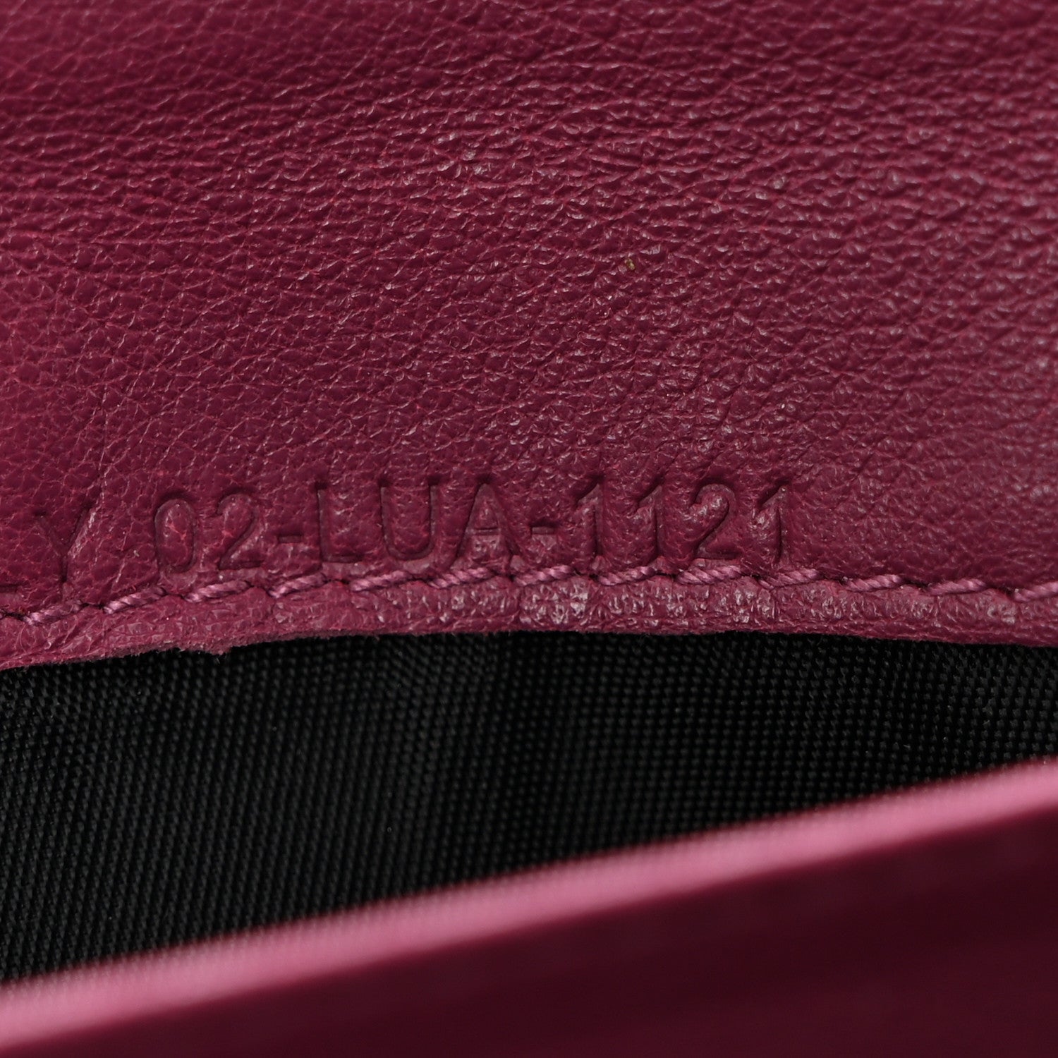 Christian Dior Patent Cannage Lady Dior Rendezvous Wallet On Chain Fuchsia 9 of 14