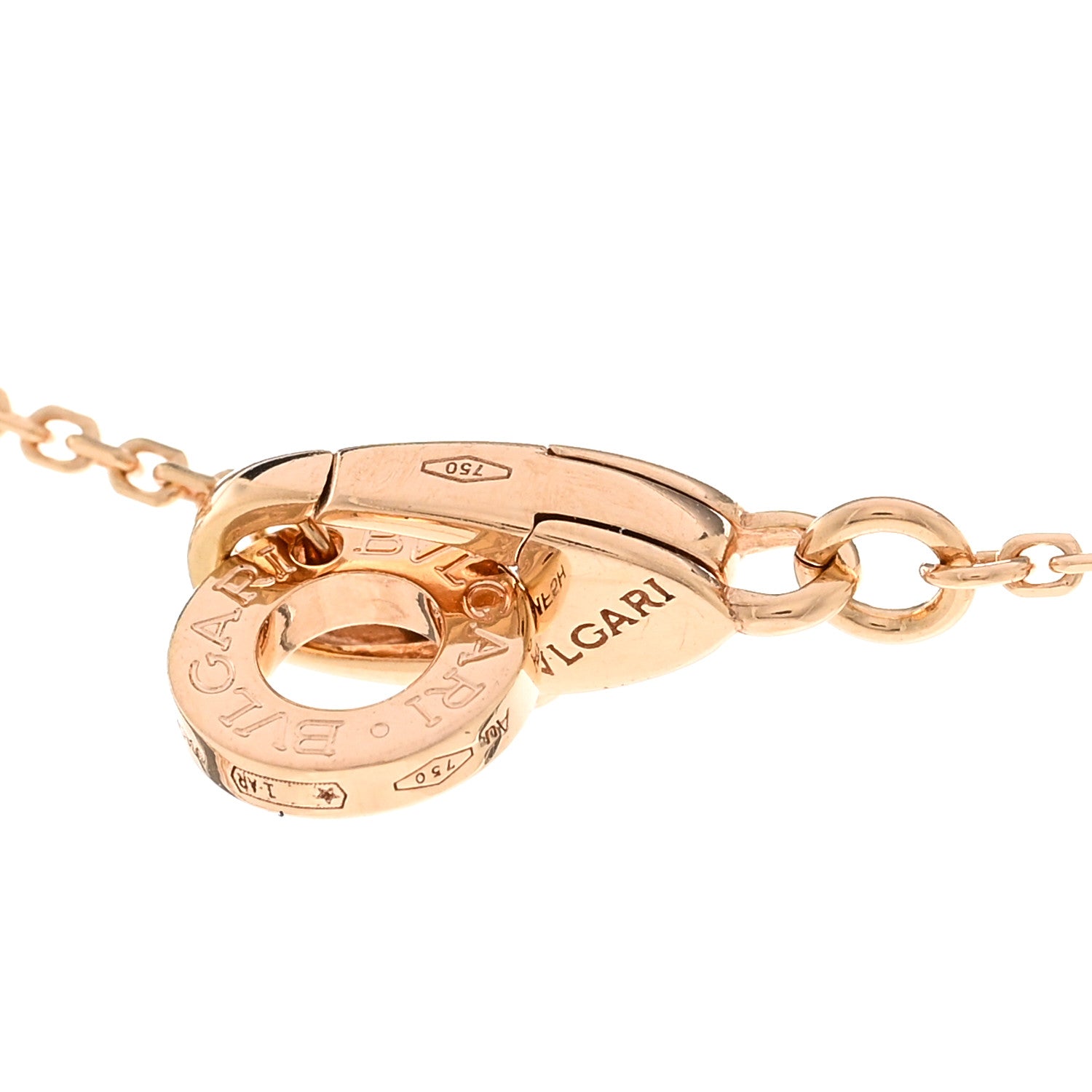 Bulgari 18K Rose Gold Diamond Carnelian Divas' Dream Pendant Necklace 4 of 4