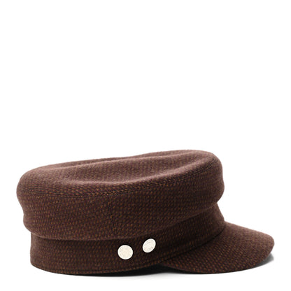 Hermes Wool Cashmere Dinard Cap 57 Brun Terre 5 of 8