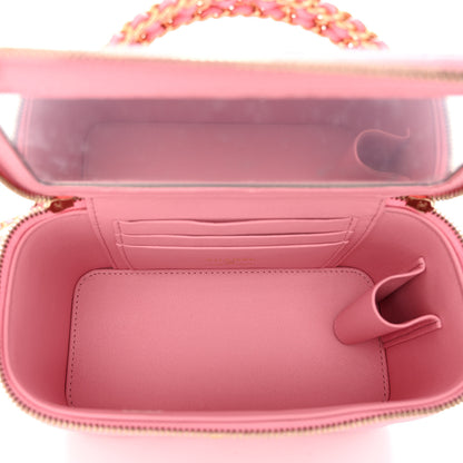 Chanel Lambskin Quilted Pick Me Up Vanity Case Pink 5 of 12