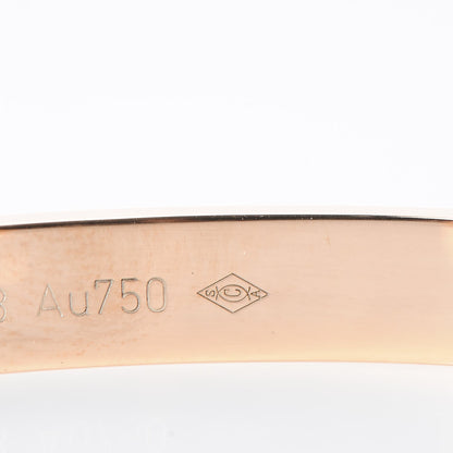Cartier 18K Pink Gold LOVE Cuff Bracelet 16 6 of 7