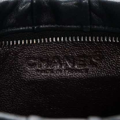 Chanel Lambskin Pleated Tassel Shoulder Bag Black 6 of 8