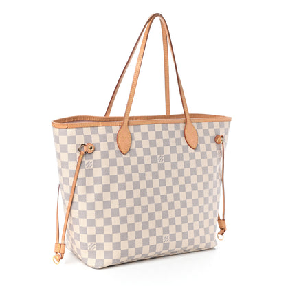 Louis Vuitton Damier Azur Neo Neverfull MM Rose Ballerine 4 of 10