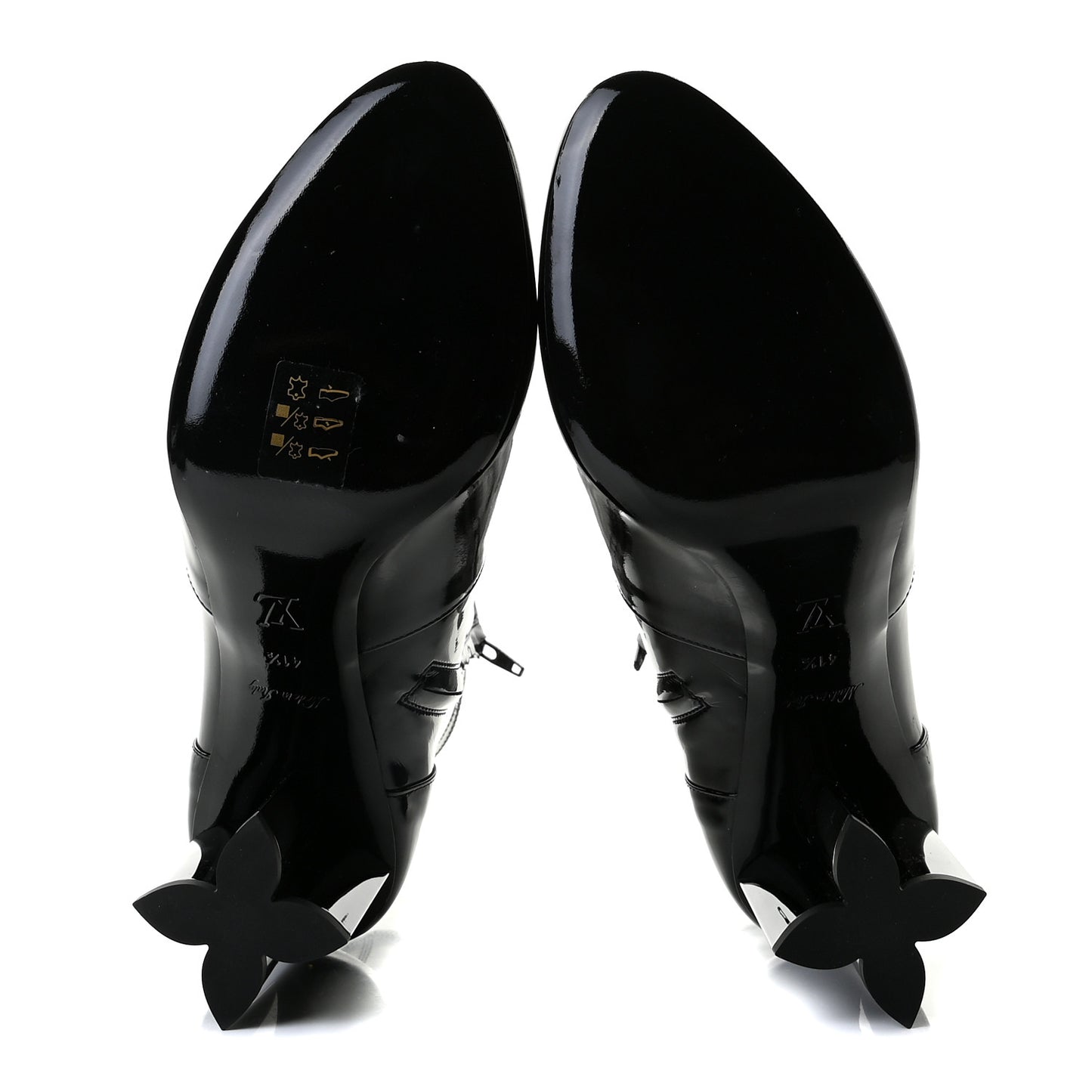Patent Uniformes Silhouette Ankle Boots 41.5 Black