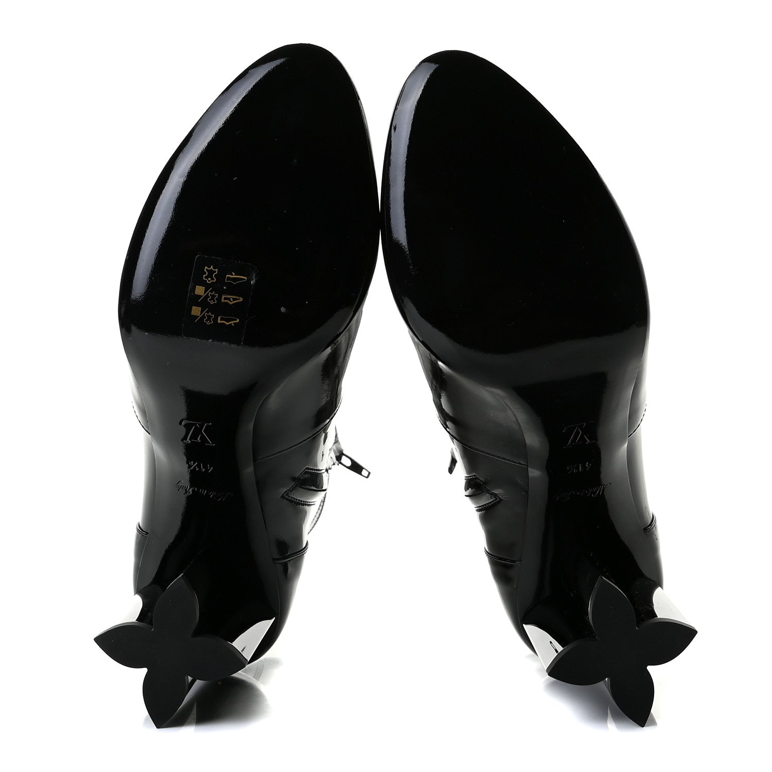 Louis Vuitton Patent Uniformes Silhouette Ankle Boots 41.5 Black 6 of 7