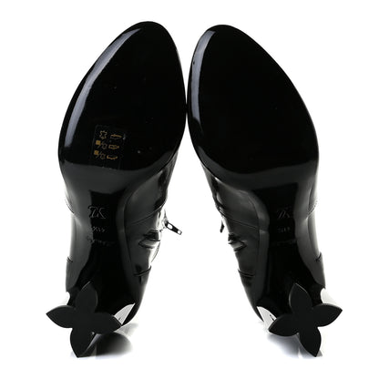 Louis Vuitton Patent Uniformes Silhouette Ankle Boots 41.5 Black 6 of 7
