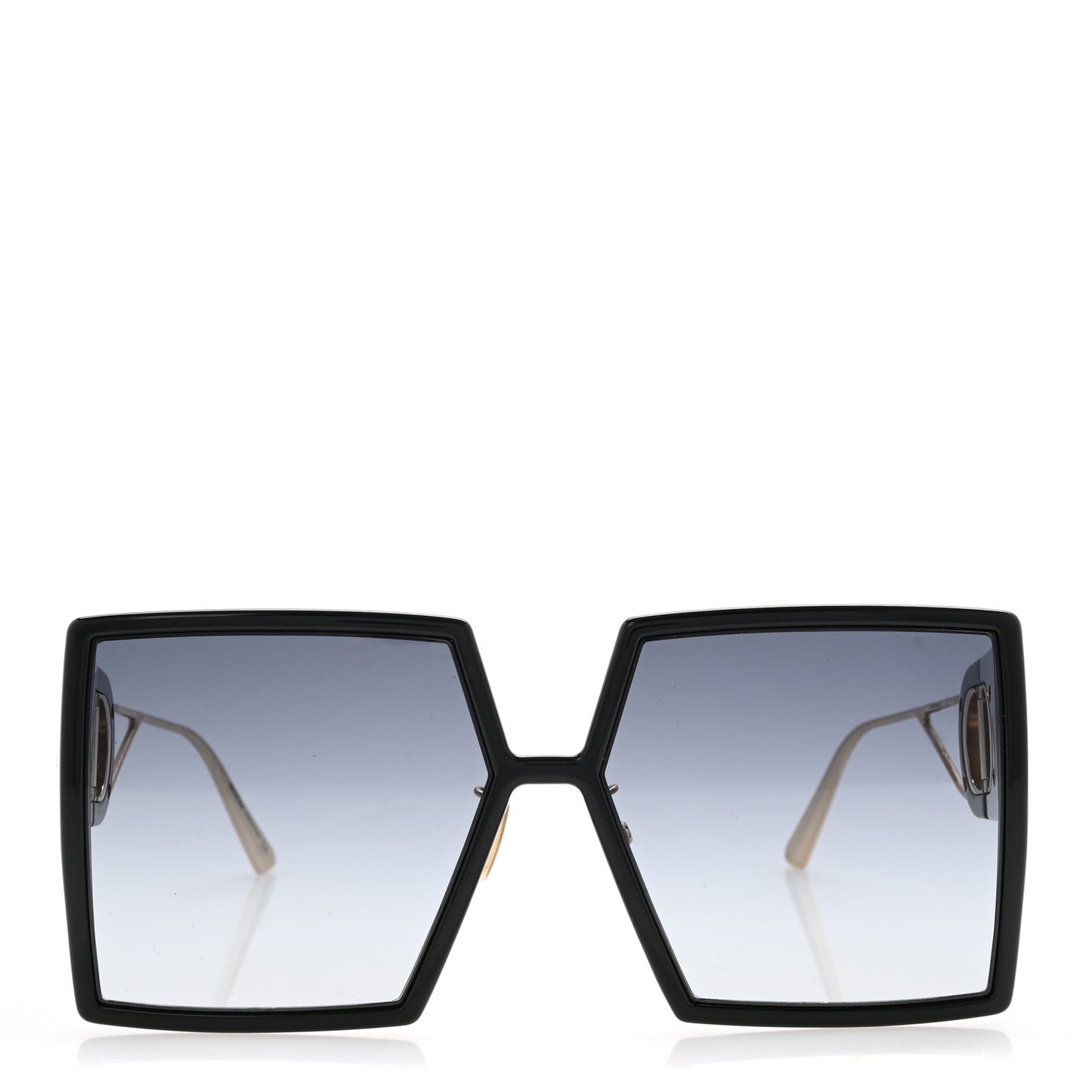 Square 30 Montaigne Sunglasses Black